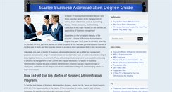 Desktop Screenshot of master-business-administration.org
